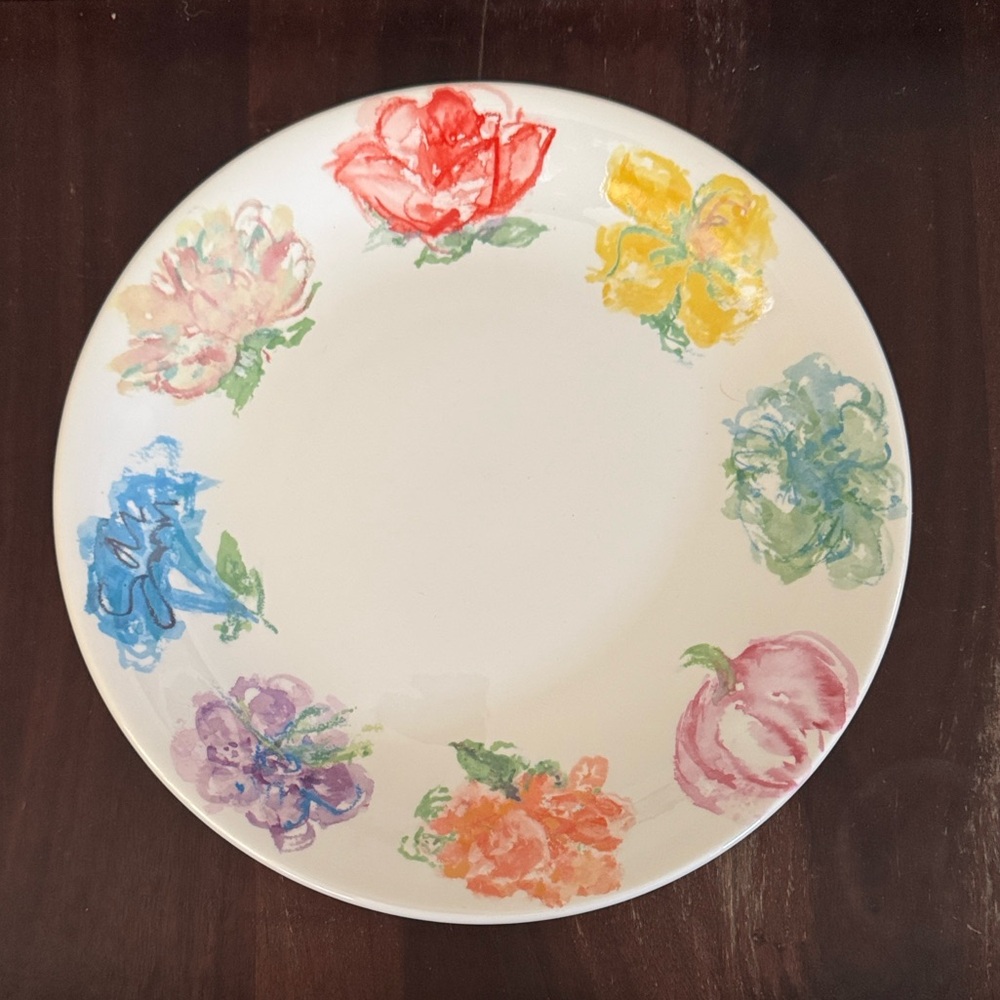 Tiffany & Co. Blossom Vibrant Floral Dinner Plates. Set of 4.